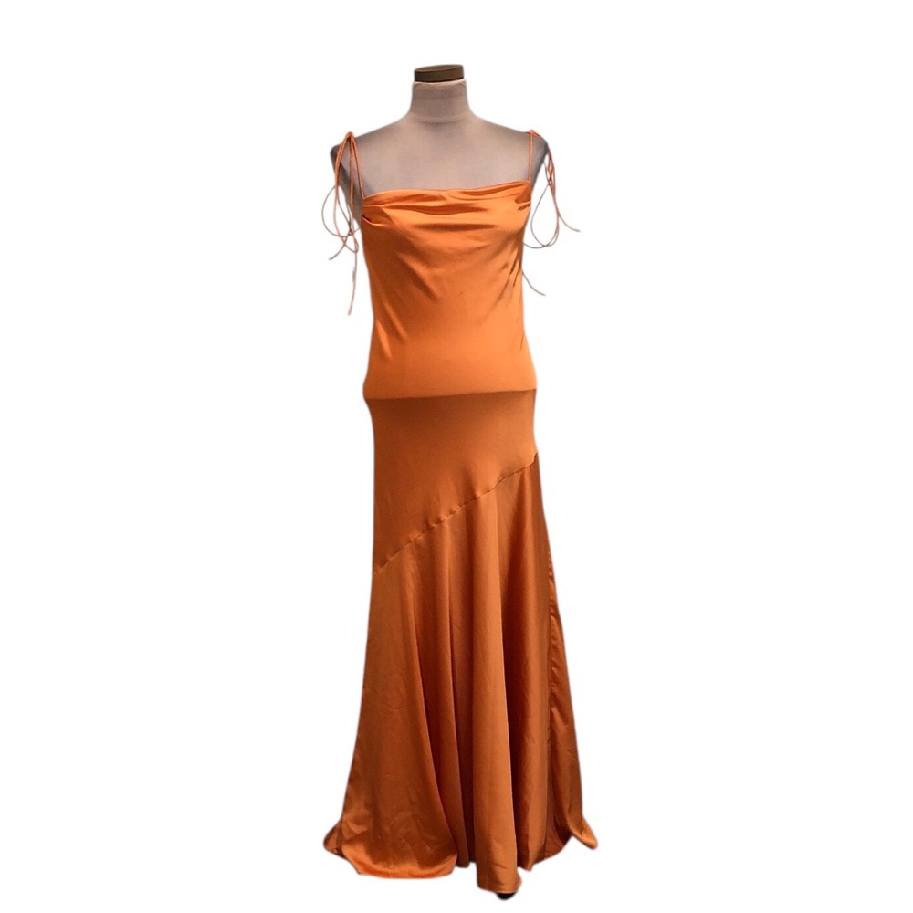 Fame And Partners Maxi Dress Size US 2 Orange